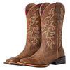 J's.o.l.e Western Wide Calf Cowboy Boots Women Wide Width Square Toe Cowgirl Boots Embroidered Riding Black Brown Boot