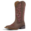 J's.o.l.e Western Wide Calf Cowboy Boots Women Wide Width Square Toe Cowgirl Boots Embroidered Riding Black Brown Boot