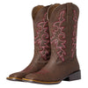 J's.o.l.e Western Wide Calf Cowboy Boots Women Wide Width Square Toe Cowgirl Boots Embroidered Riding Black Brown Boot
