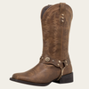 J’s.o.l.e Square Toe Cowboy Boots for Women Wide Calf Cowgirl Boots Harness Western Boots