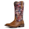J's.o.l.e Western Wide Calf Cowboy Boots Women Wide Width Square Toe Cowgirl Boots Embroidered Riding Black Brown Boot