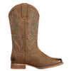 J's.o.l.e Square Toe Cowboy Boots for Women Wide Calf Pull On Fashion Embroidered Western Cowgirl Boots
