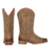 J's.o.l.e Square Toe Cowboy Boots for Women Wide Calf Pull On Fashion Embroidered Western Cowgirl Boots