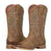J's.o.l.e Square Toe Cowboy Boots for Women Wide Calf Pull On Fashion Embroidered Western Cowgirl Boots