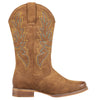 J's.o.l.e Square Toe Cowboy Boots for Women Wide Calf Pull On Fashion Embroidered Western Cowgirl Boots