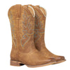 J's.o.l.e Square Toe Cowboy Boots for Women Wide Calf Pull On Fashion Embroidered Western Cowgirl Boots