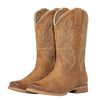 J's.o.l.e Square Toe Cowboy Boots for Women Wide Calf Pull On Fashion Embroidered Western Cowgirl Boots