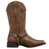 J’s.o.l.e Square Toe Cowboy Boots for Women Wide Calf Cowgirl Boots Harness Western Boots