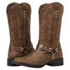 J’s.o.l.e Square Toe Cowboy Boots for Women Wide Calf Cowgirl Boots Harness Western Boots
