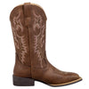 J's.o.l.e Square Toe Cowboy Boots for Women, Wide Calf Cowgirl Boots with Fashion Embroidery, Comfortable Mid-Calf Western Boots for Daily Casual Country Concert