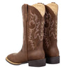 J's.o.l.e Square Toe Cowboy Boots for Women, Wide Calf Cowgirl Boots with Fashion Embroidery, Comfortable Mid-Calf Western Boots for Daily Casual Country Concert