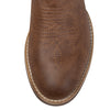 J's.o.l.e Chelsea Cowboy Boots for Men Round Toe Western Slip on Boot Dress Casual Work Ankle Boots Brown