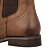 J's.o.l.e Chelsea Cowboy Boots for Men Round Toe Western Slip on Boot Dress Casual Work Ankle Boots Brown