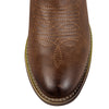 J's.o.l.e Chelsea Cowboy Boots for Men Round Toe Western Slip on Boot Dress Casual Work Ankle Boots Brown